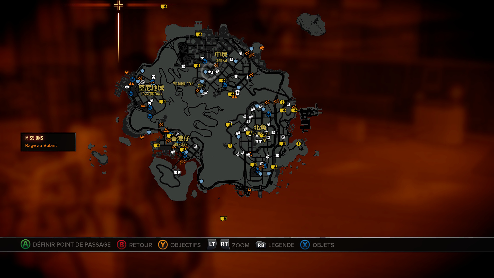 La map de Sleeping Dogs