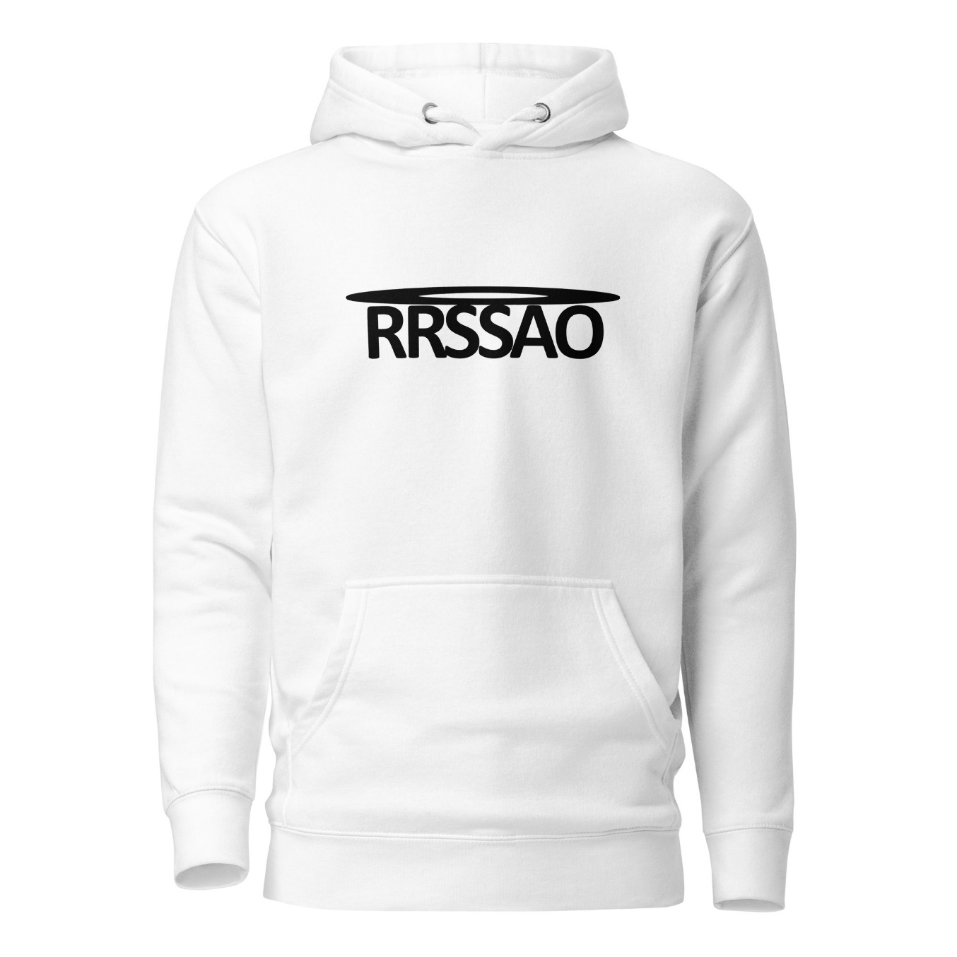 La maquette sweat à capuche blanc RRSSAO - coté face