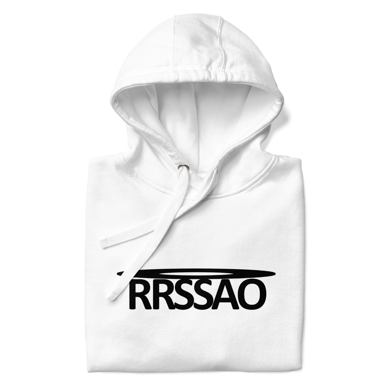 La maquette sweat à capuche blanc RRSSAO - coté capuche