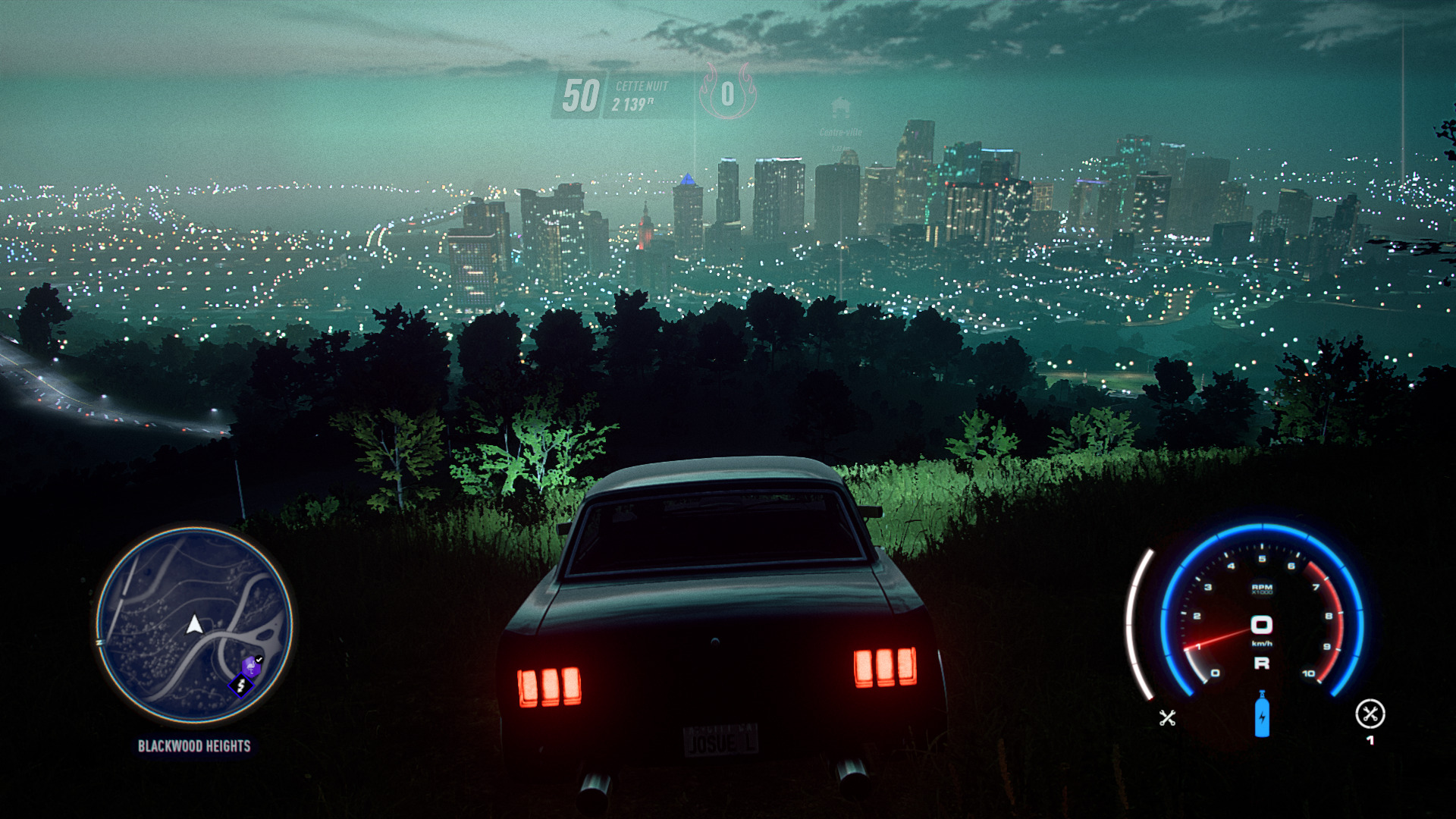 La nuit dans Need For Speed Heat